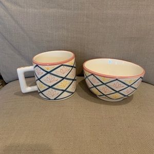 Artisan mug and bowl
